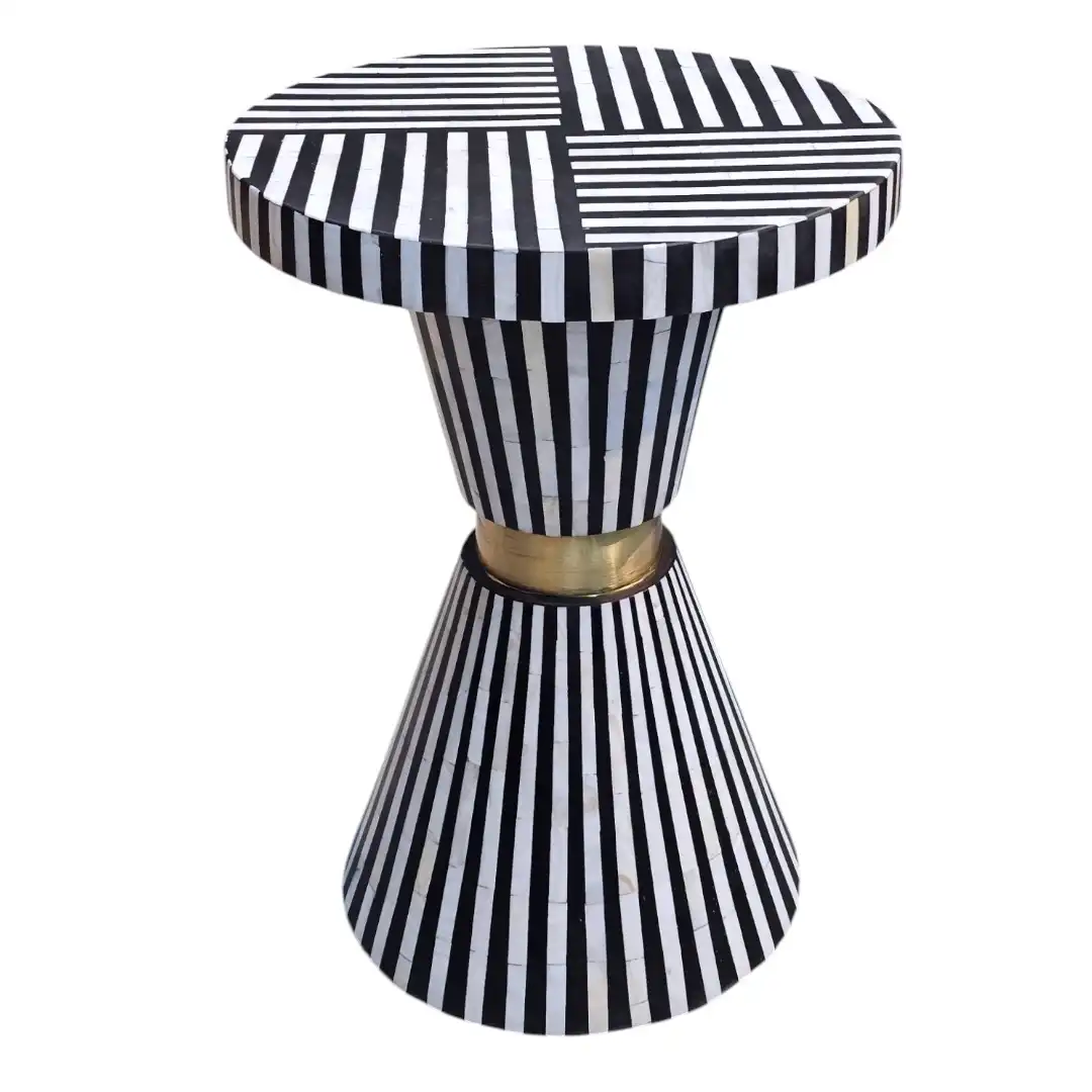 The Gisaka Op-Art Meridian Side Table