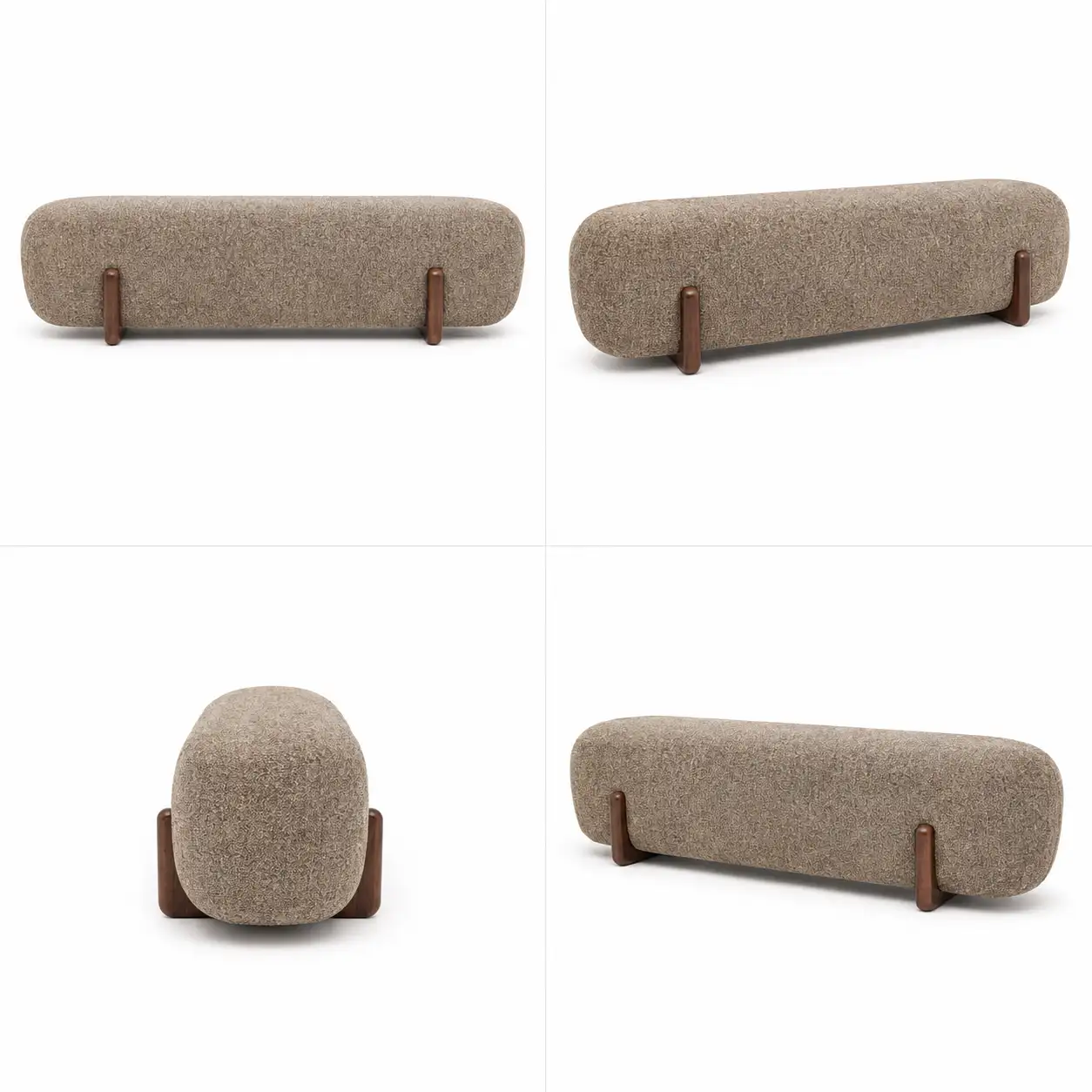 The Tang Dynasty Boucle Rest Ottoman