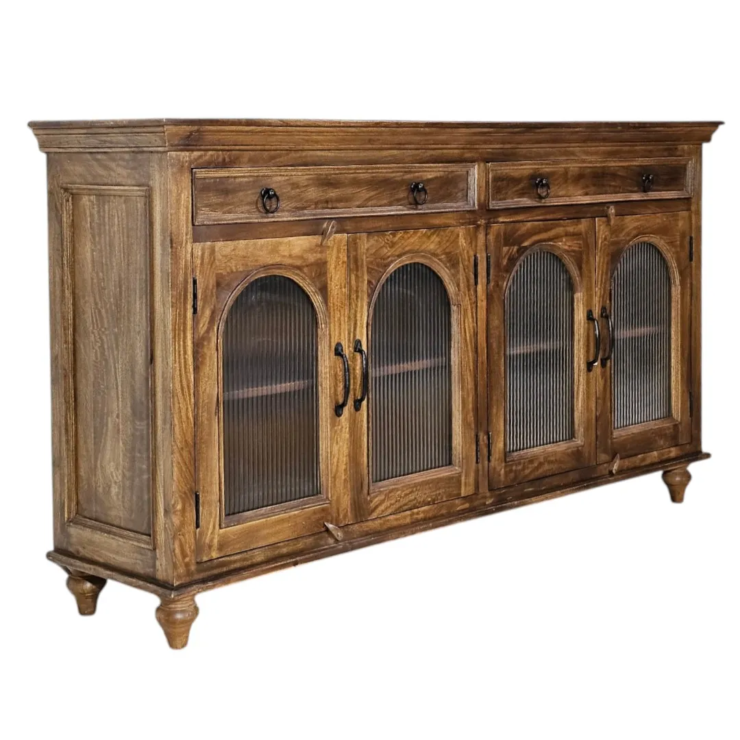 The Flute Glass Display Sideboard