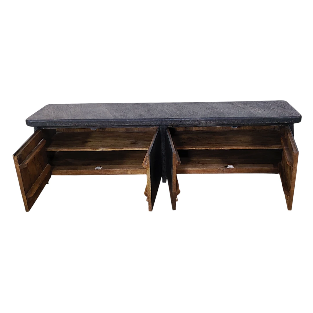 Obsidian Grain Media Credenza / Sideboard