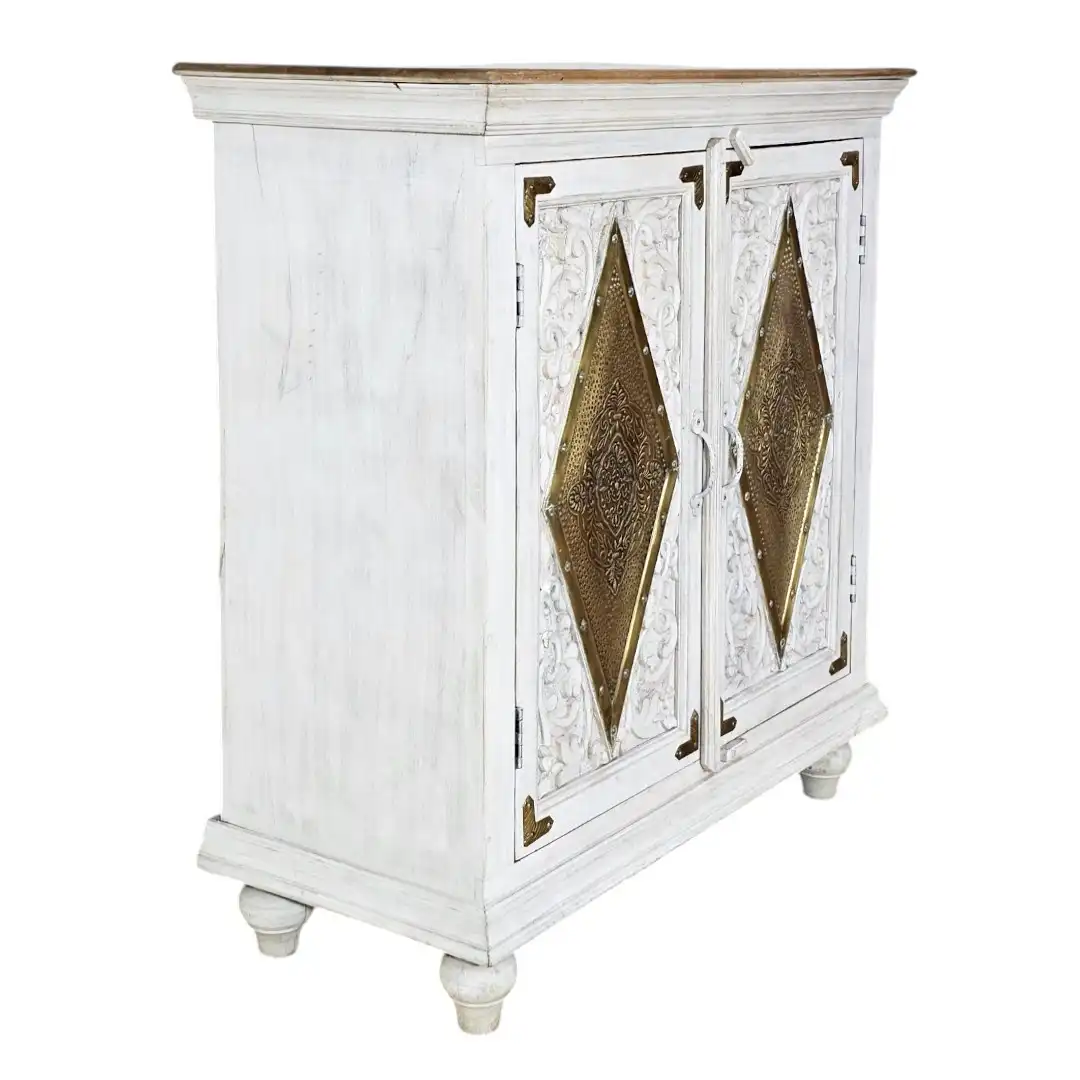 The Isfahan Arabesque Brass-Inset Cabinet