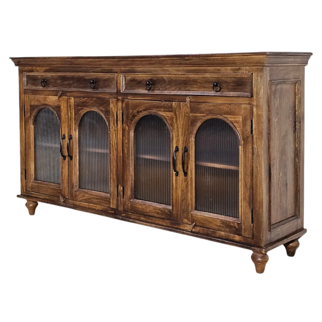 The Flute Glass Display Sideboard