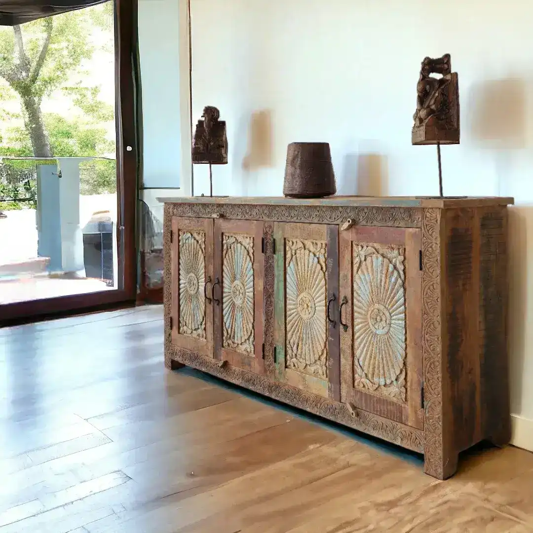 Château Demilune Collection Rattan Sideboard