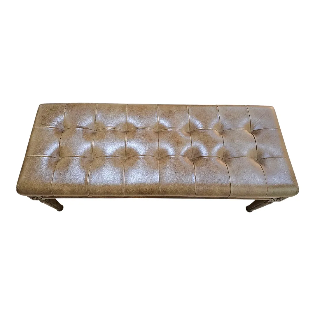 The Chesterfield Heritage Leather Bench