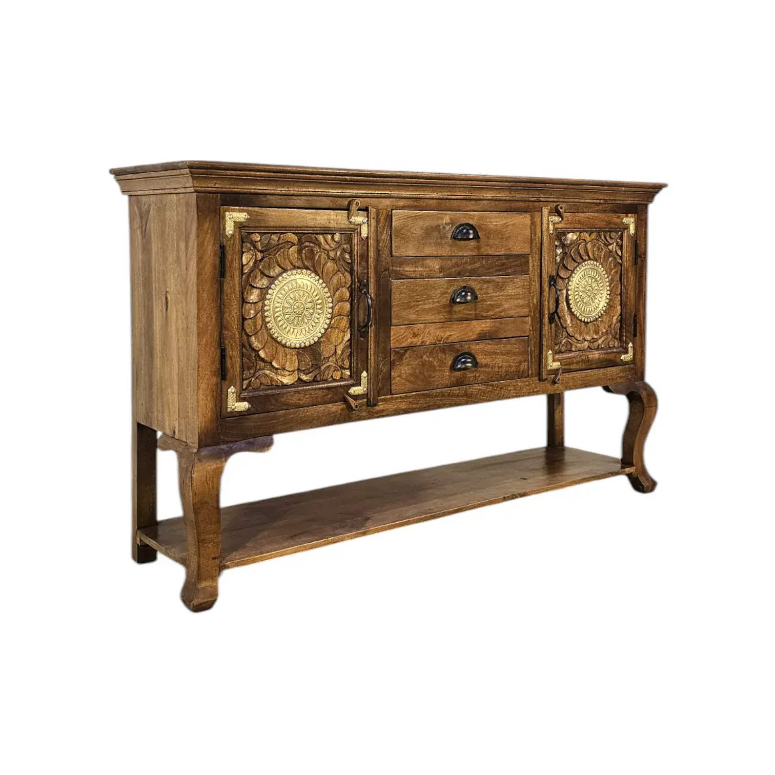 LUMINAIRE DORÉ: Artisanal Antiquity Console