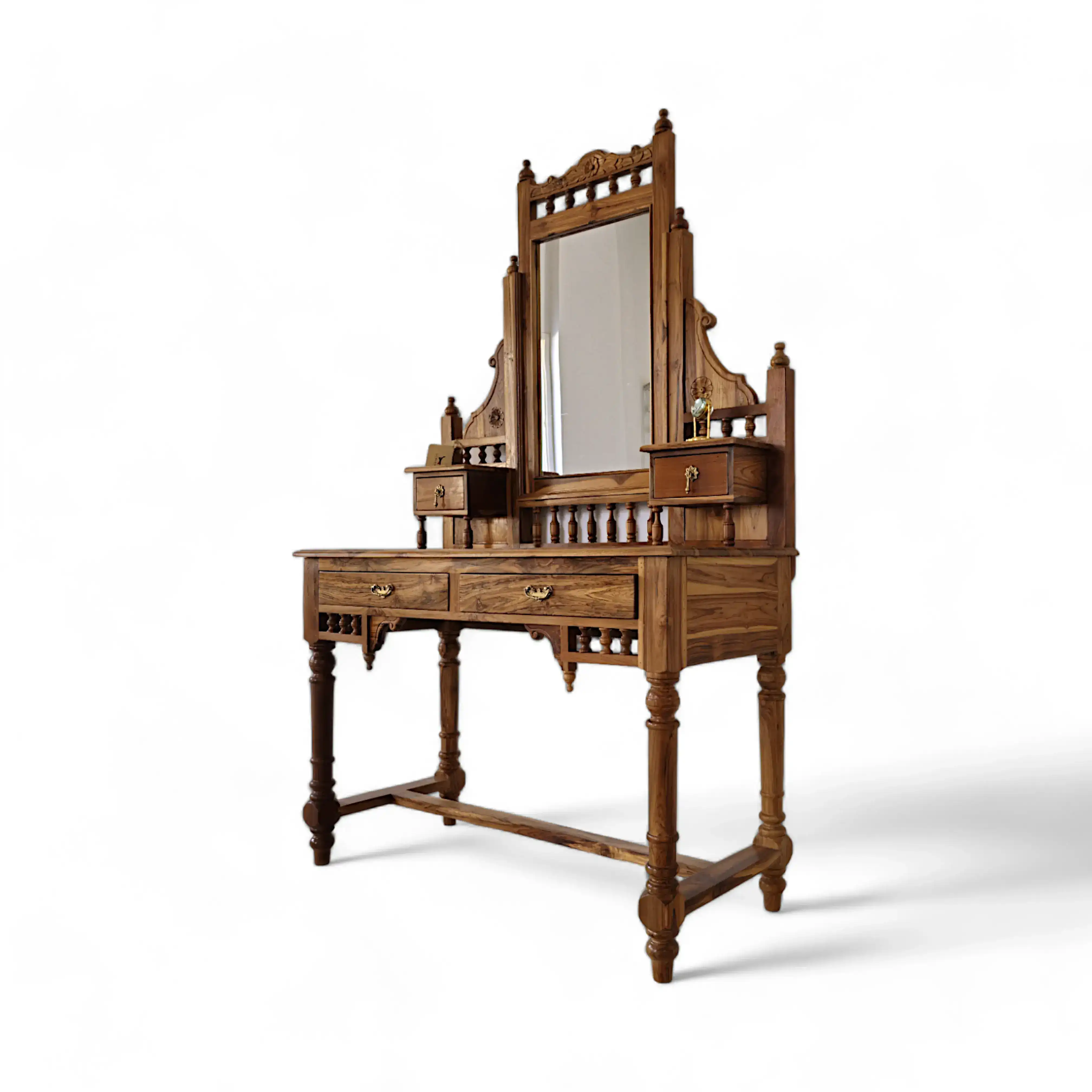Al-Amira Hand-Carved Teak Vanity