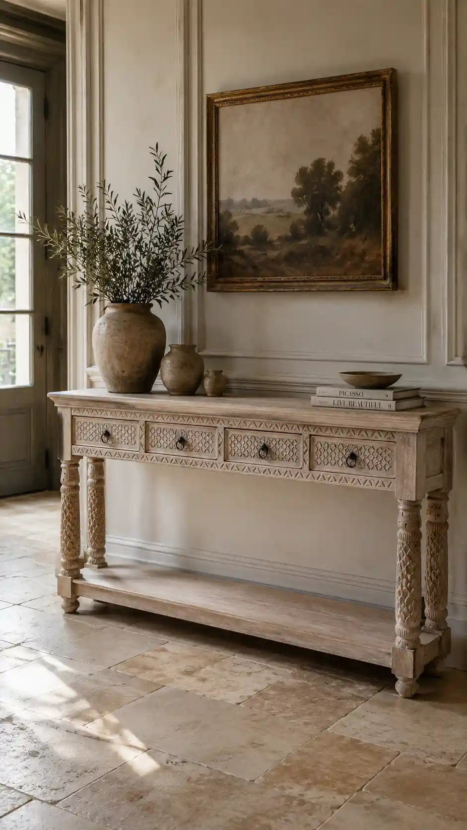 The Samarkand Carved Storage Console