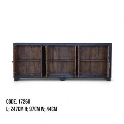 Mahout’s Journey: Noir Relief Heritage Sideboard