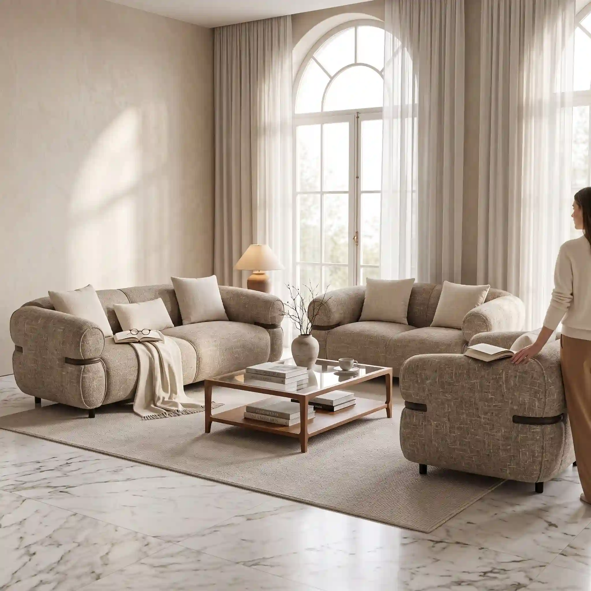 The Cloud-Form Echelon Love Seat