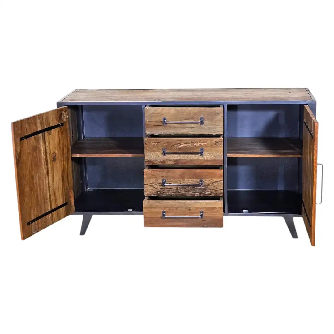 The Bengal Colonial Neem and Iron Credenza