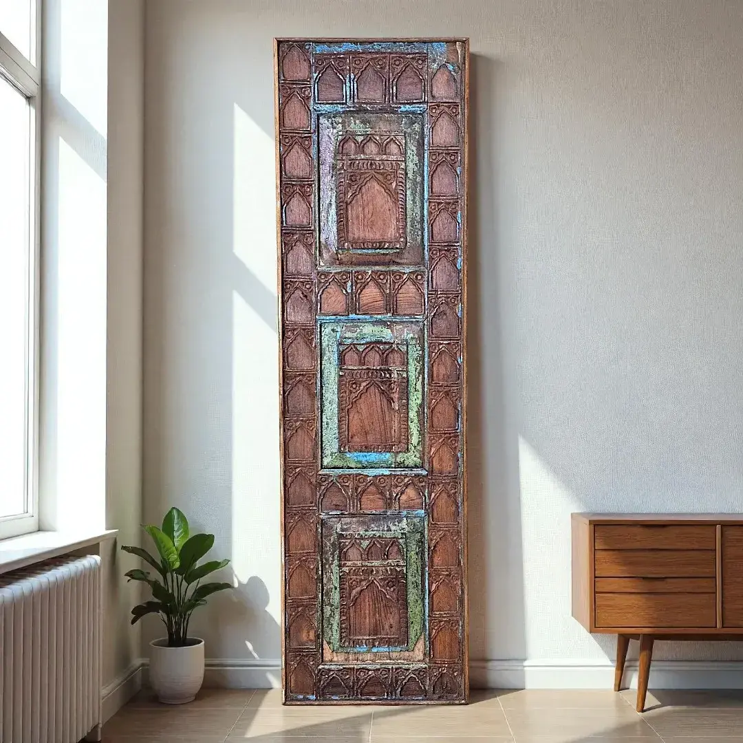 Grand Heritage Teak Panel Mirror