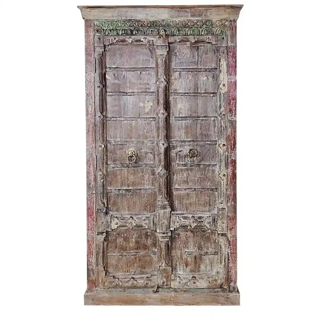 The Tanjore Temple Relief Reclaimed Armoire