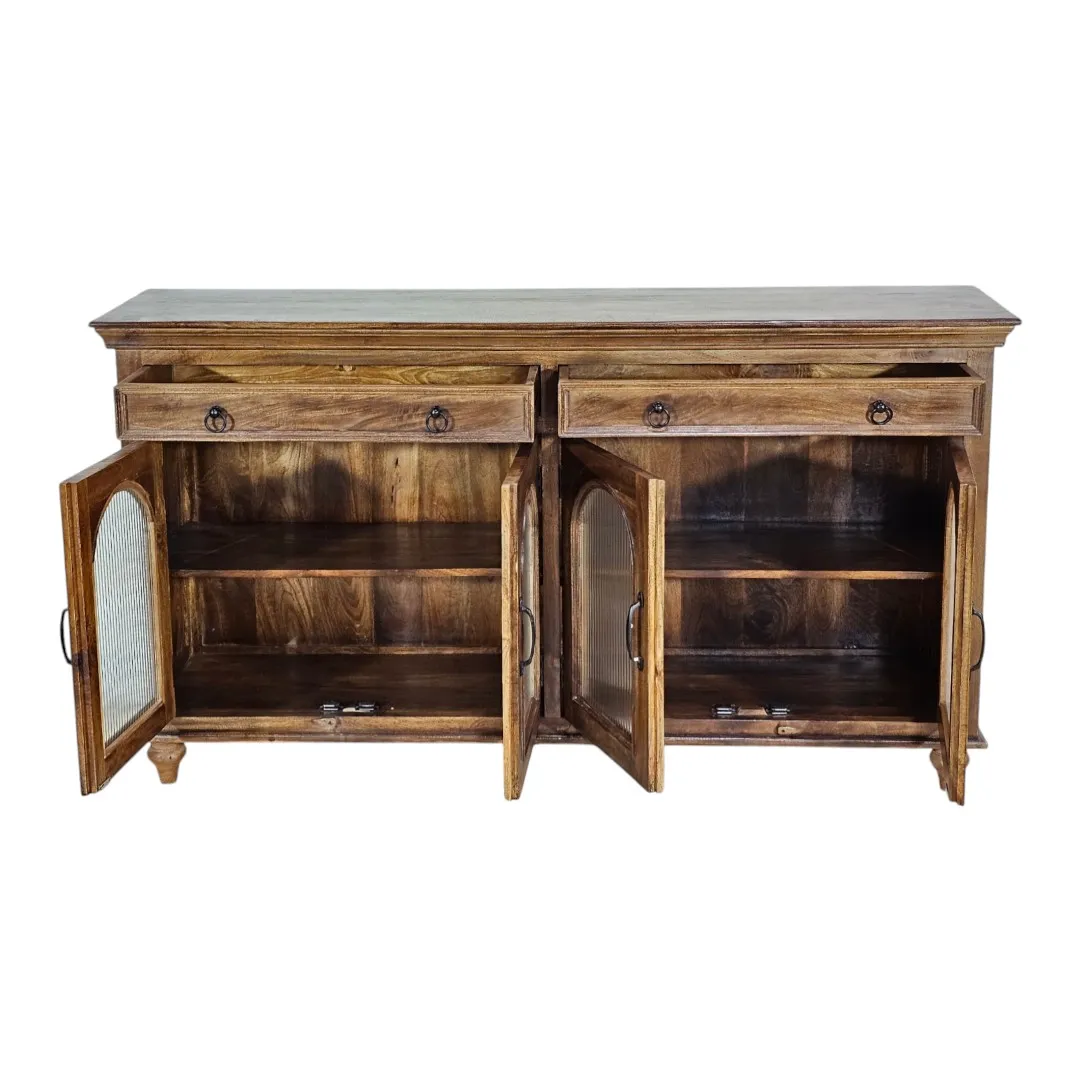 The Flute Glass Display Sideboard