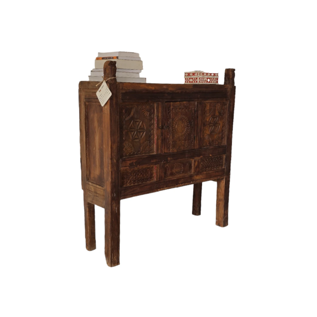 Carved Charm Console Table