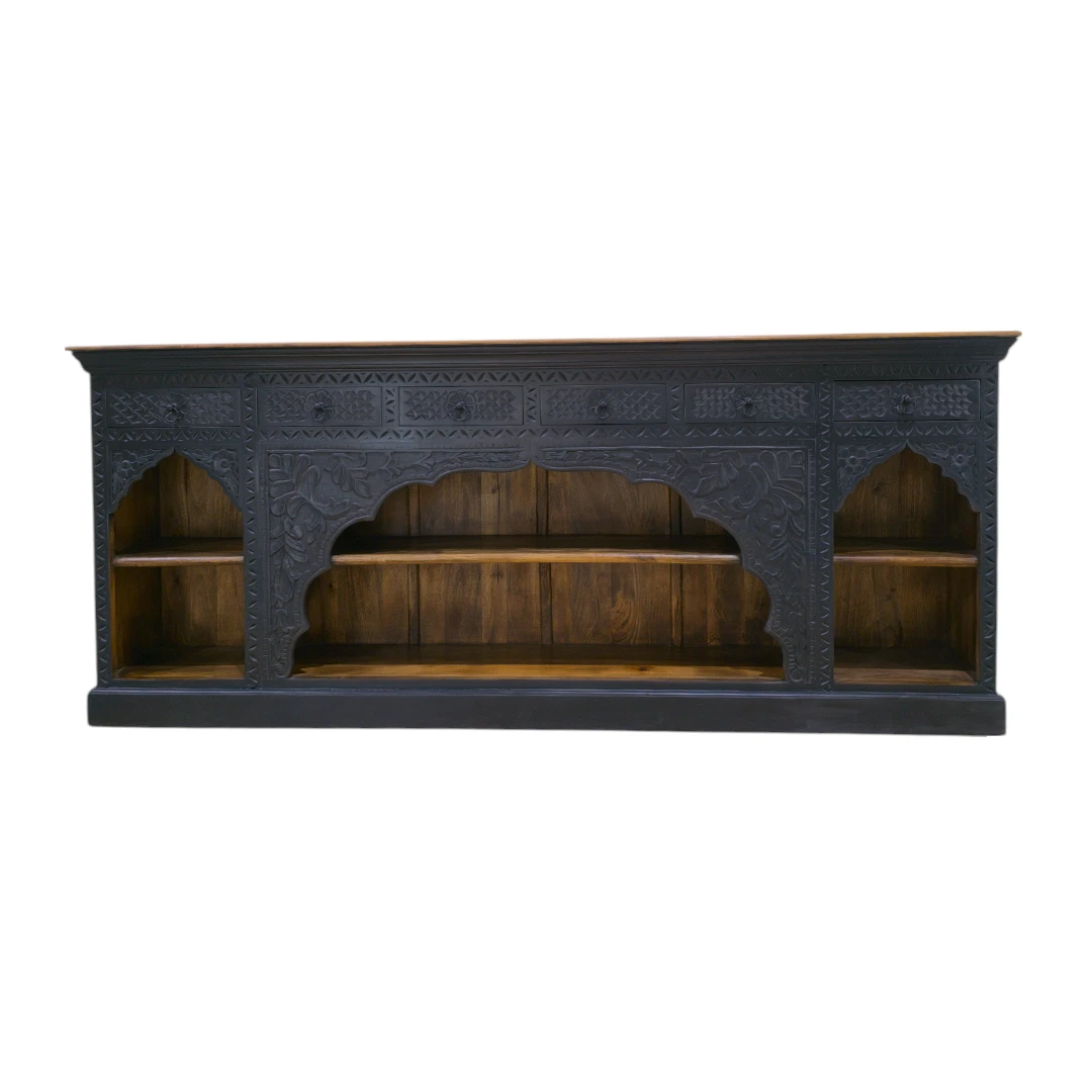 The Aura Carved Media Credenza