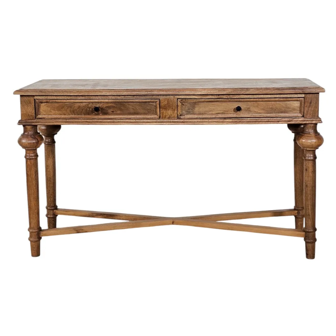 The Baluster Heritage Two-Drawer Console Table