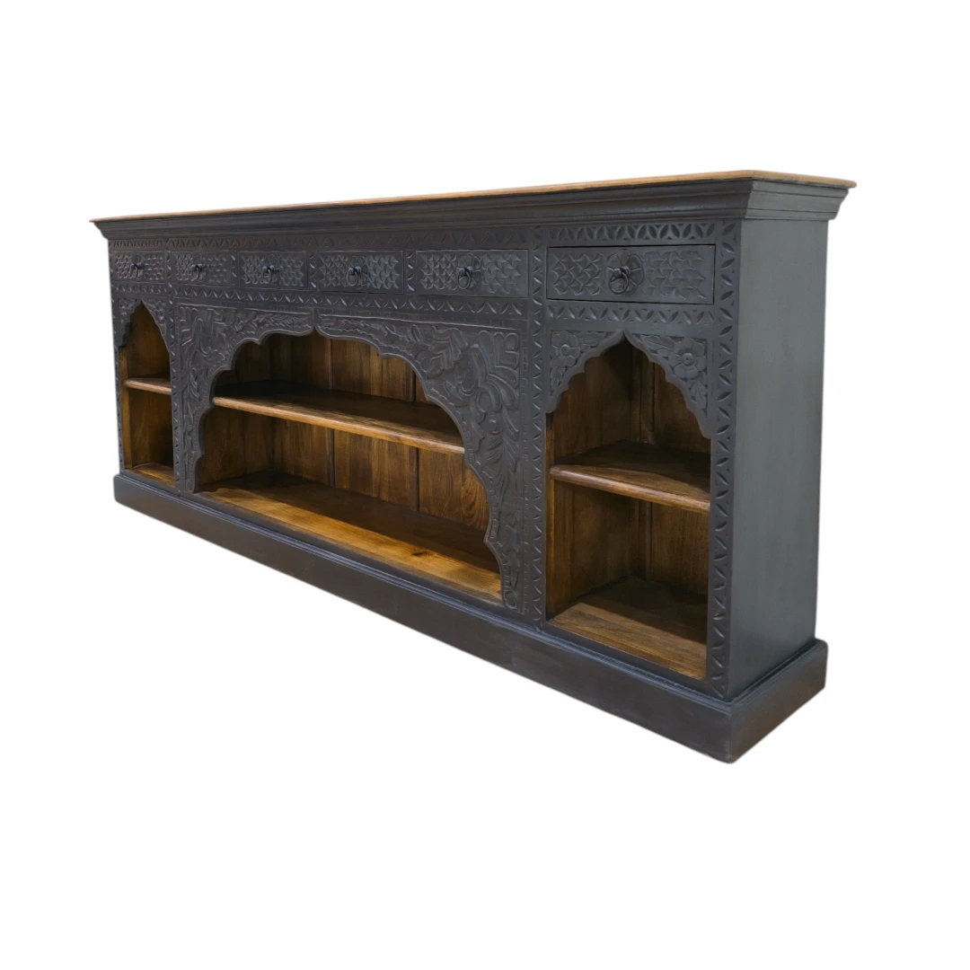 The Aura Carved Media Credenza