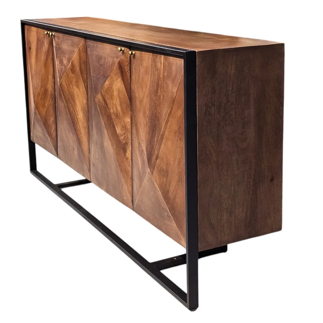 The Belgrave Geometric Sideboard  خزانة بيلغريف الجانبية