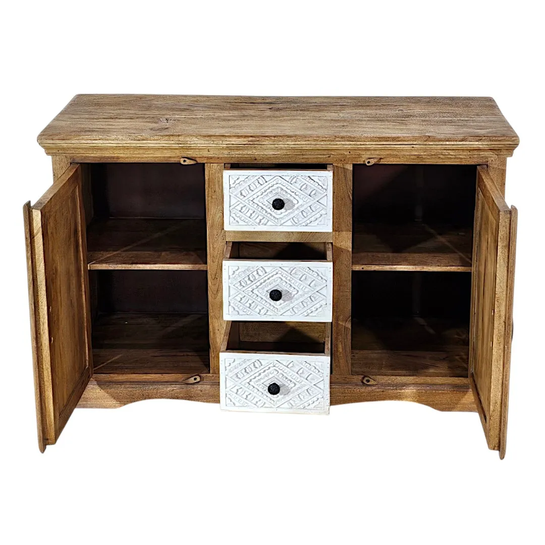 The Medina Soliman Sandblasted Credenza