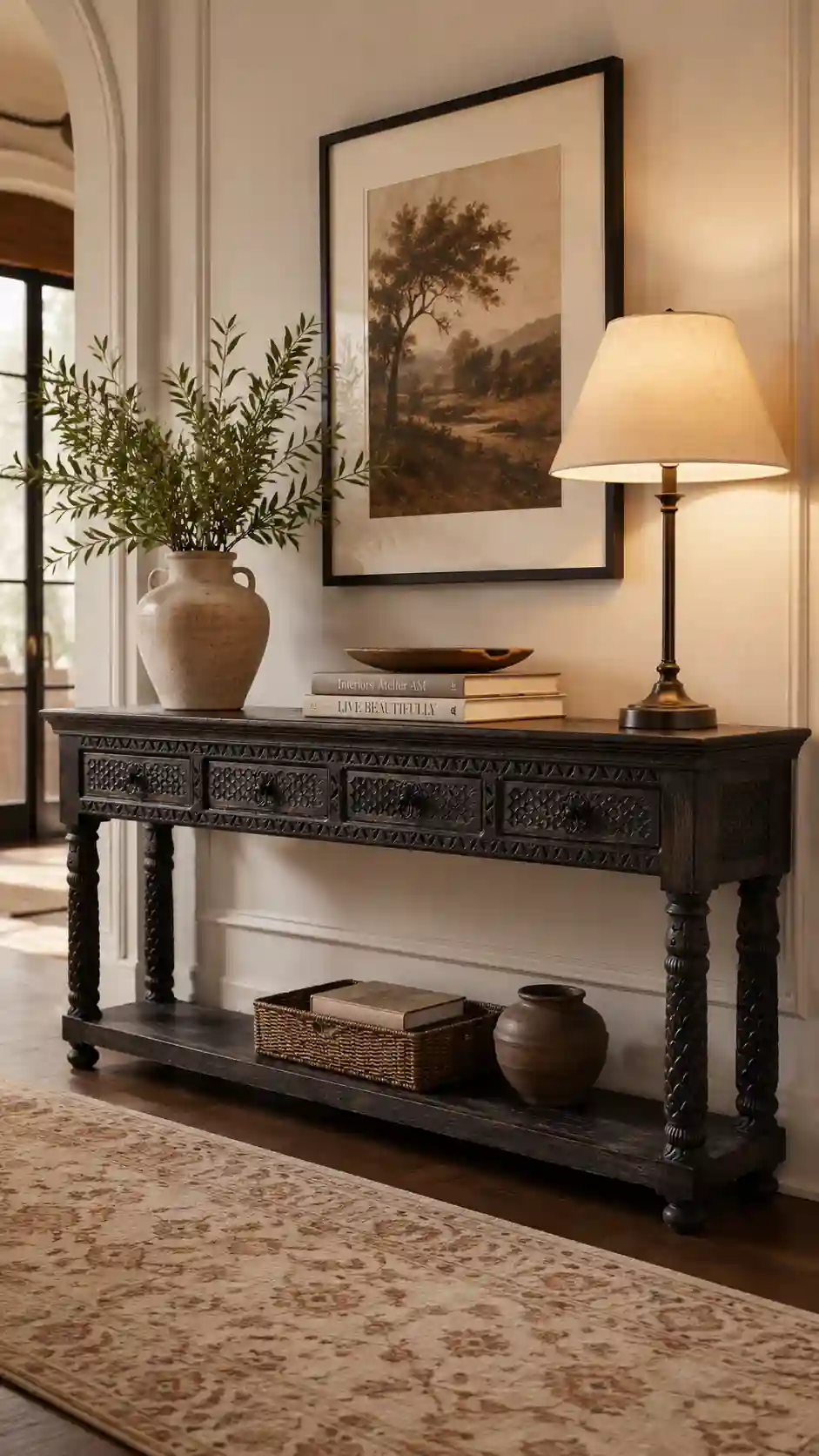 The Samarkand Carved Storage Console