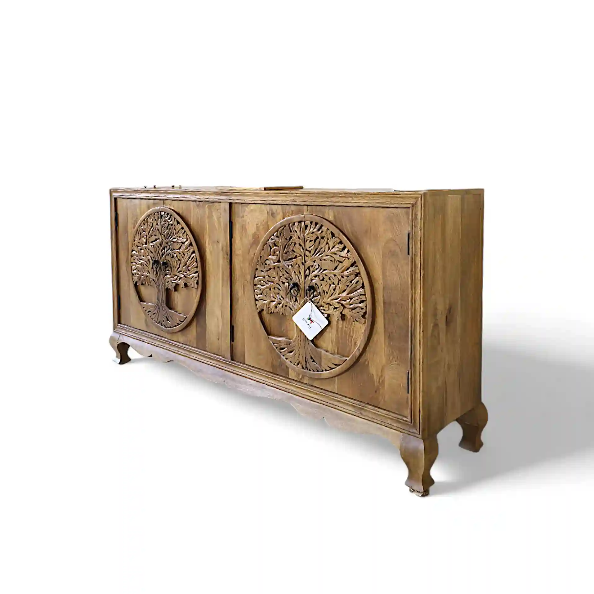 Kalpavriksha Sacred Tree Carved Sideboard