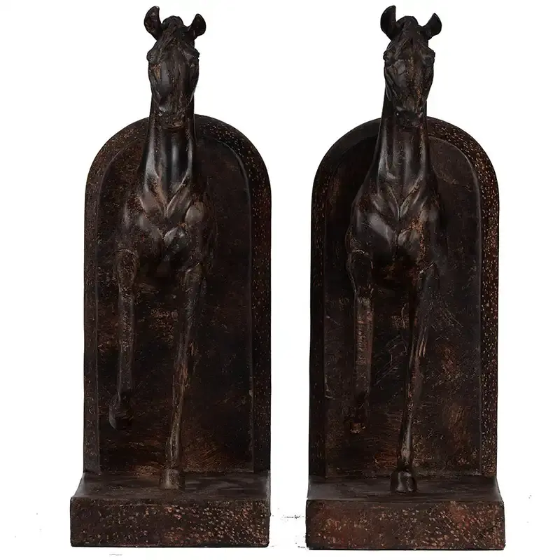 Ferghana Sculptural Horse Bookends