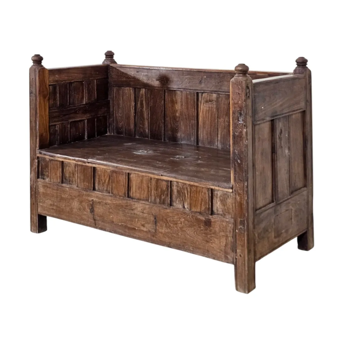 The Avadh Sovereign Trunk Settee Bench
