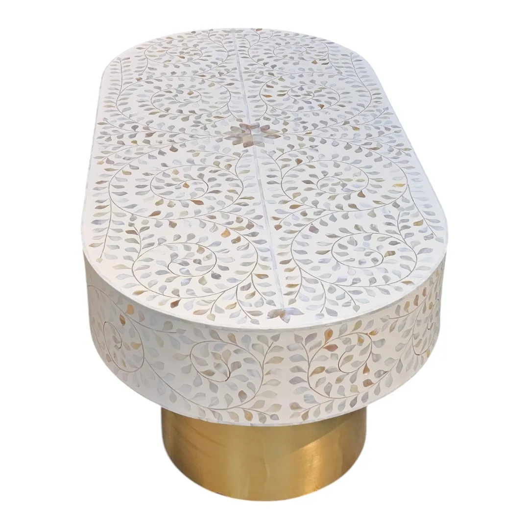 Al-Safa Streamlined Mother-of-Pearl Coffee Table