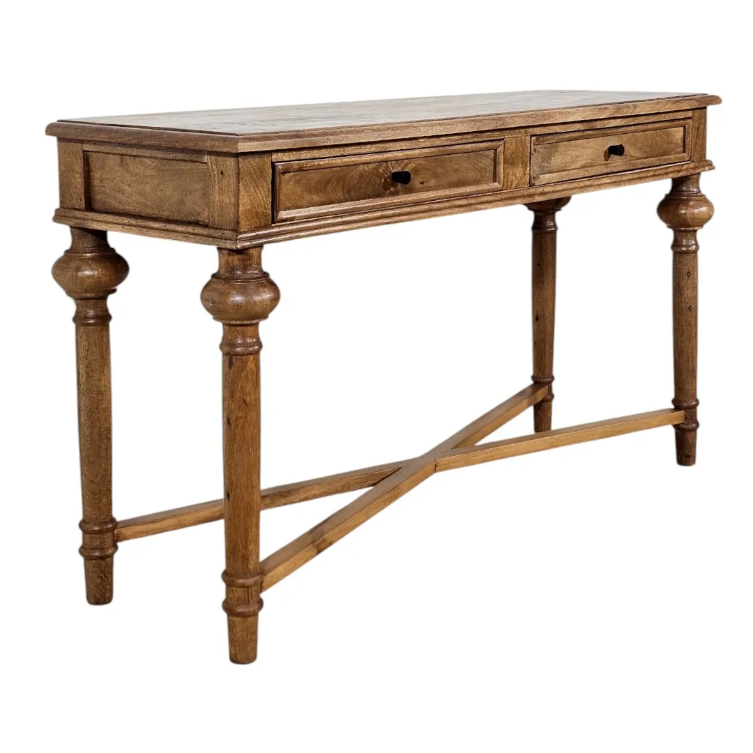 The Baluster Heritage Two-Drawer Console Table