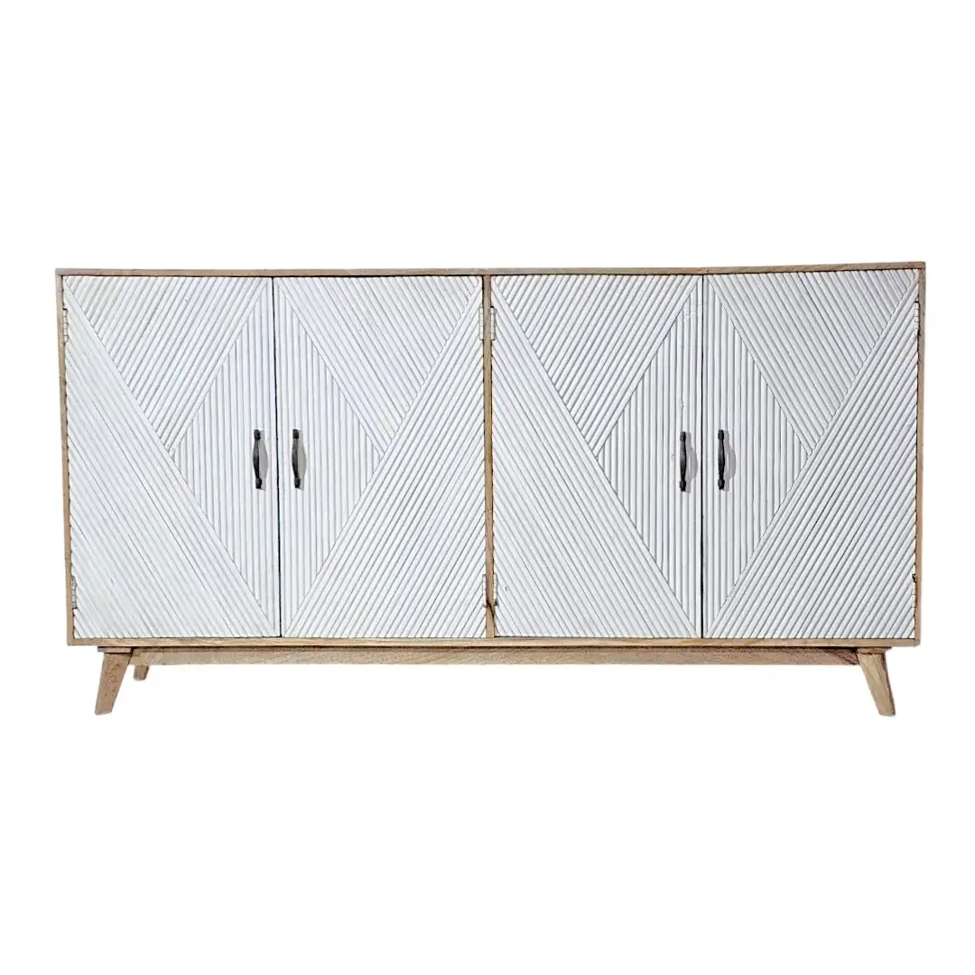 The Grayson Fluted Hardwood Buffet
