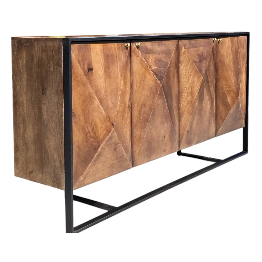 The Belgrave Geometric Sideboard  خزانة بيلغريف الجانبية