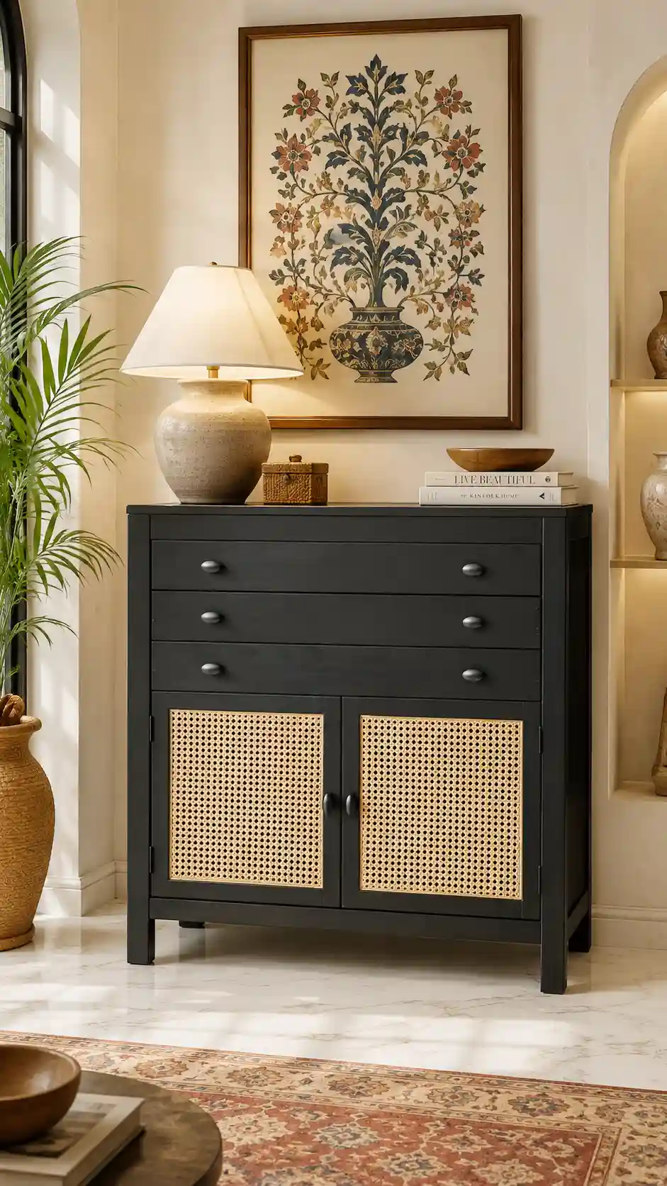 The Veranda Cane Sideboard
