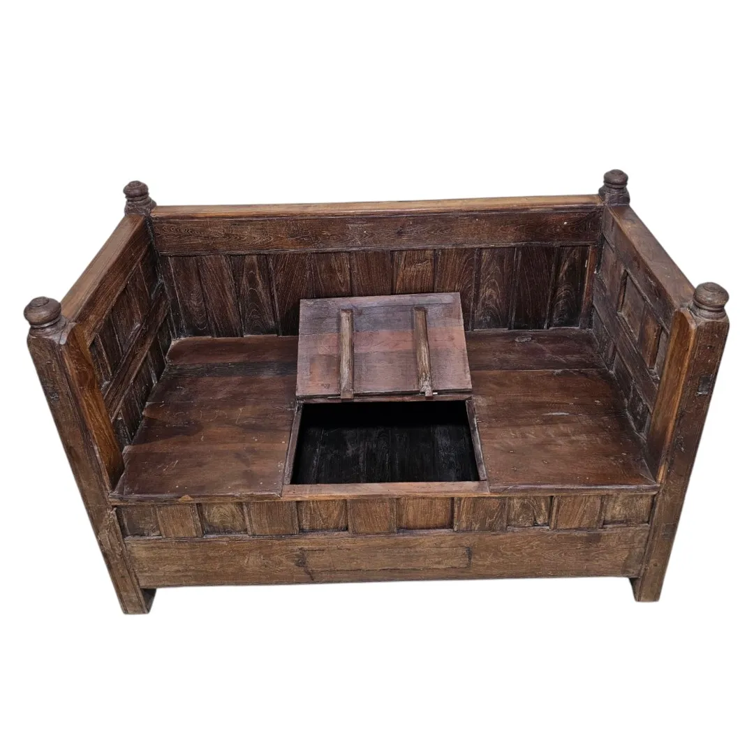 The Avadh Sovereign Trunk Settee Bench