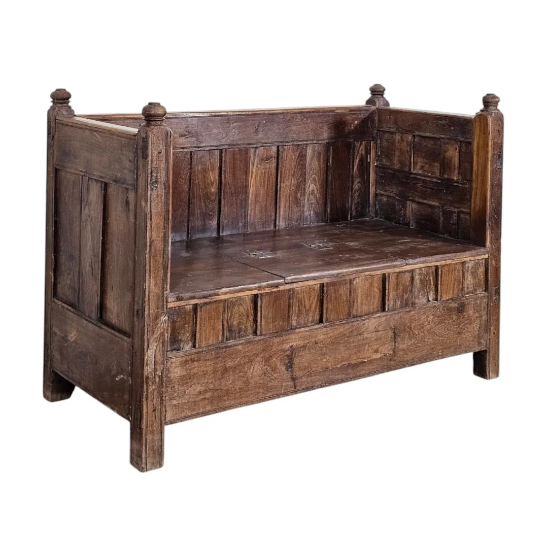 The Avadh Sovereign Trunk Settee Bench