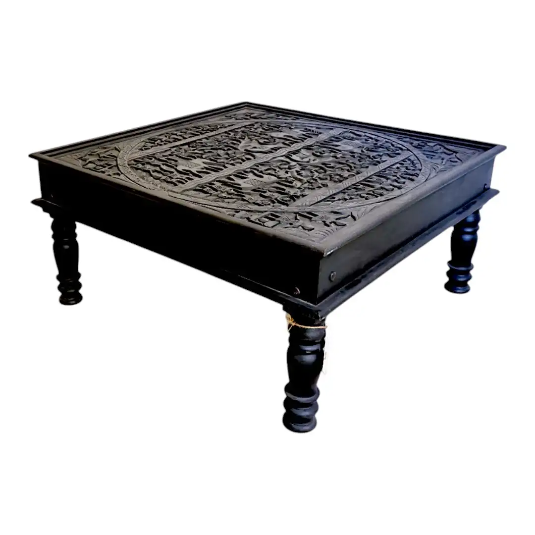 The Mahout’s Journey Noir Relief Coffee Table