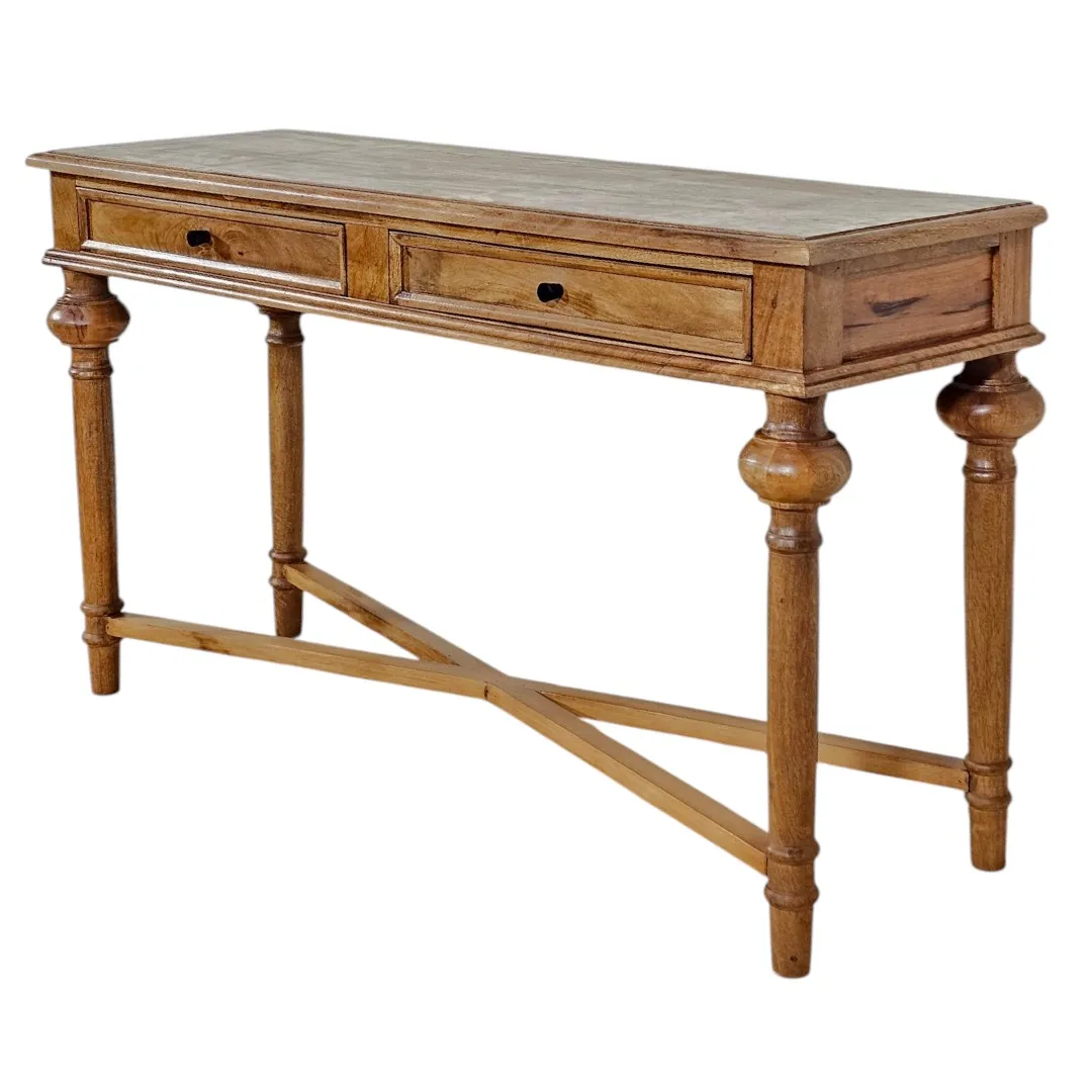 The Baluster Heritage Two-Drawer Console Table