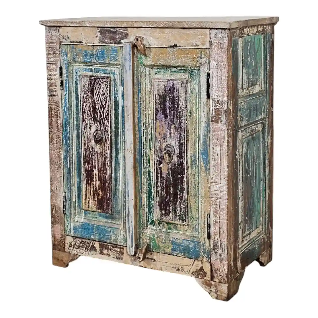 The Delhi Imperial Geometric Reclaimed Bedside Cabinet
