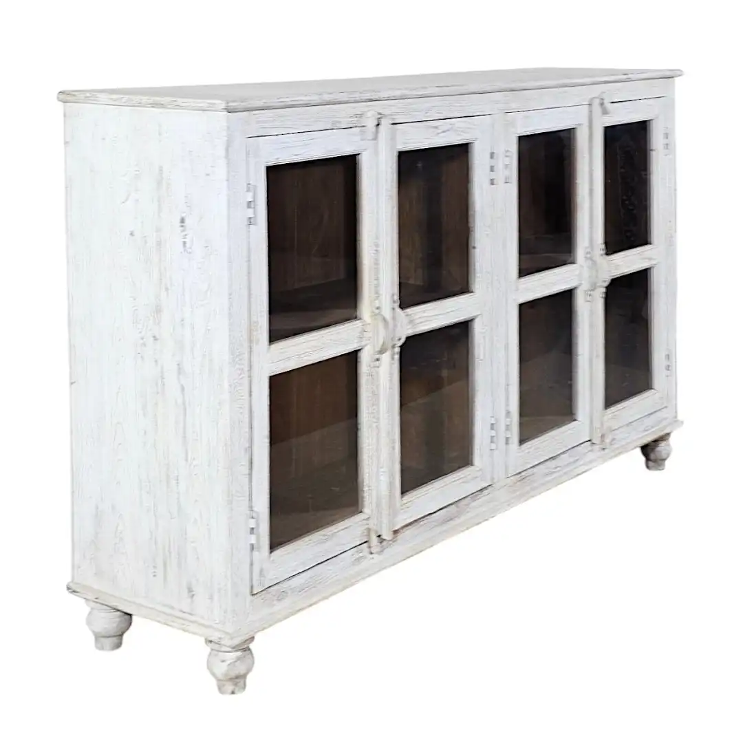 The Antiquated British Colonial Sandblasted Sideboard