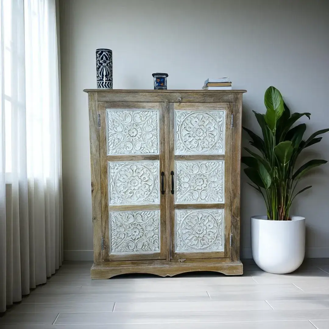 The Carved Mandala Armoire