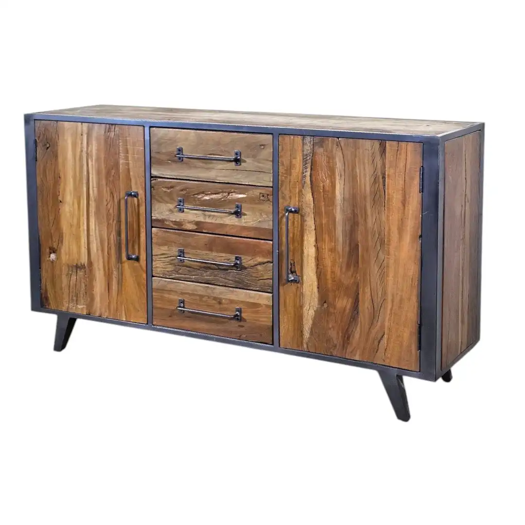 The Bengal Colonial Neem and Iron Credenza