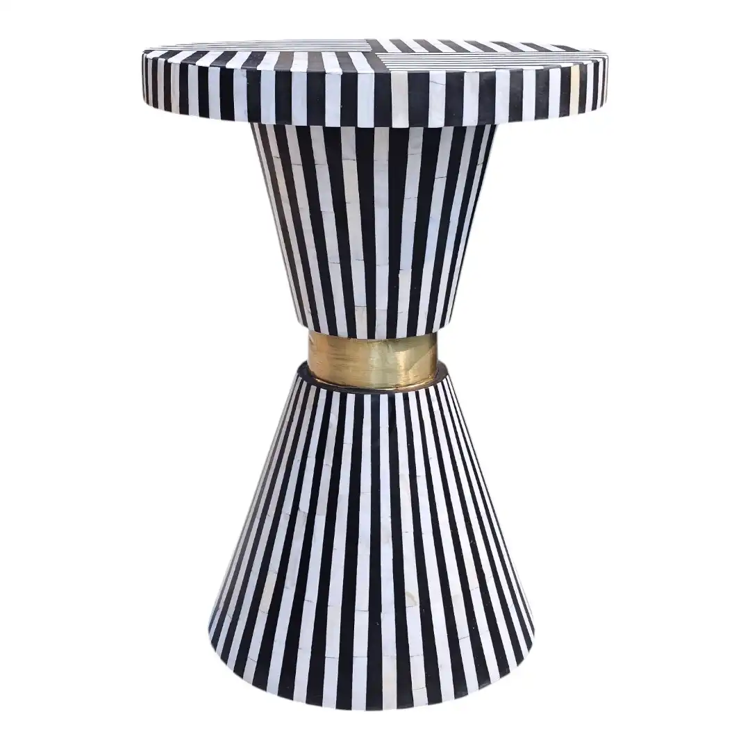 The Gisaka Op-Art Meridian Side Table