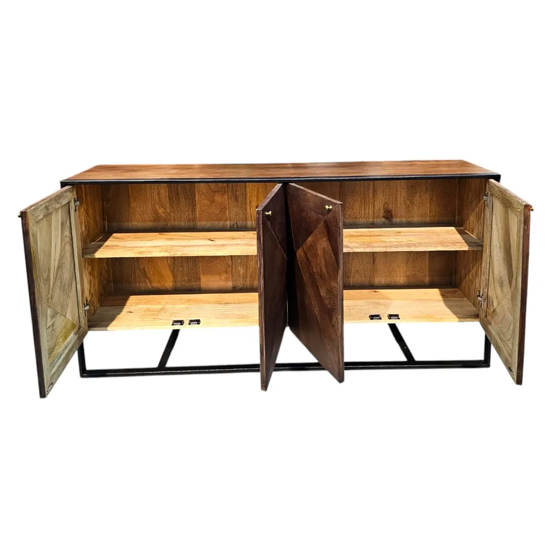 The Belgrave Geometric Sideboard  خزانة بيلغريف الجانبية