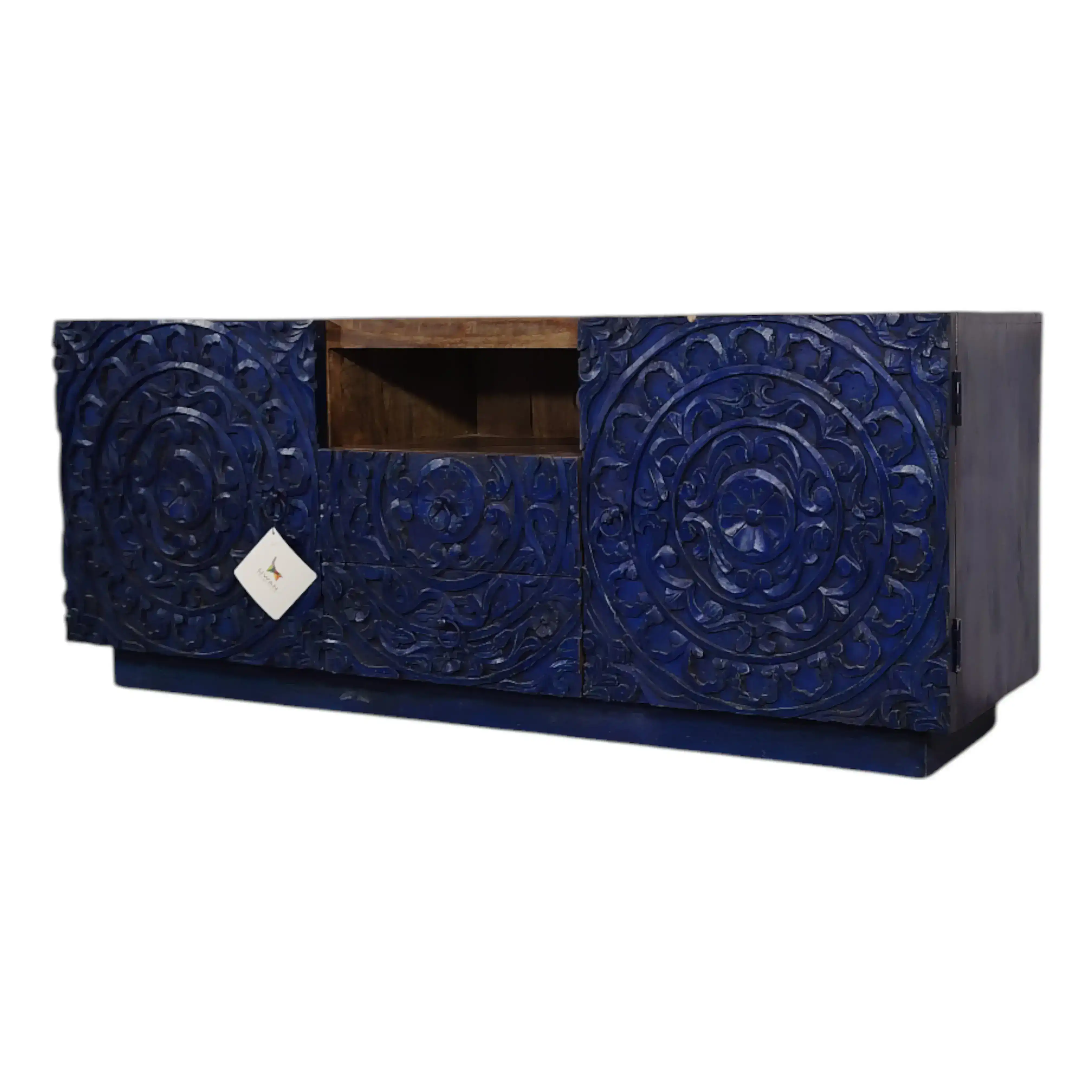 Carved Mandala Media Console | Console de l'Artiste
