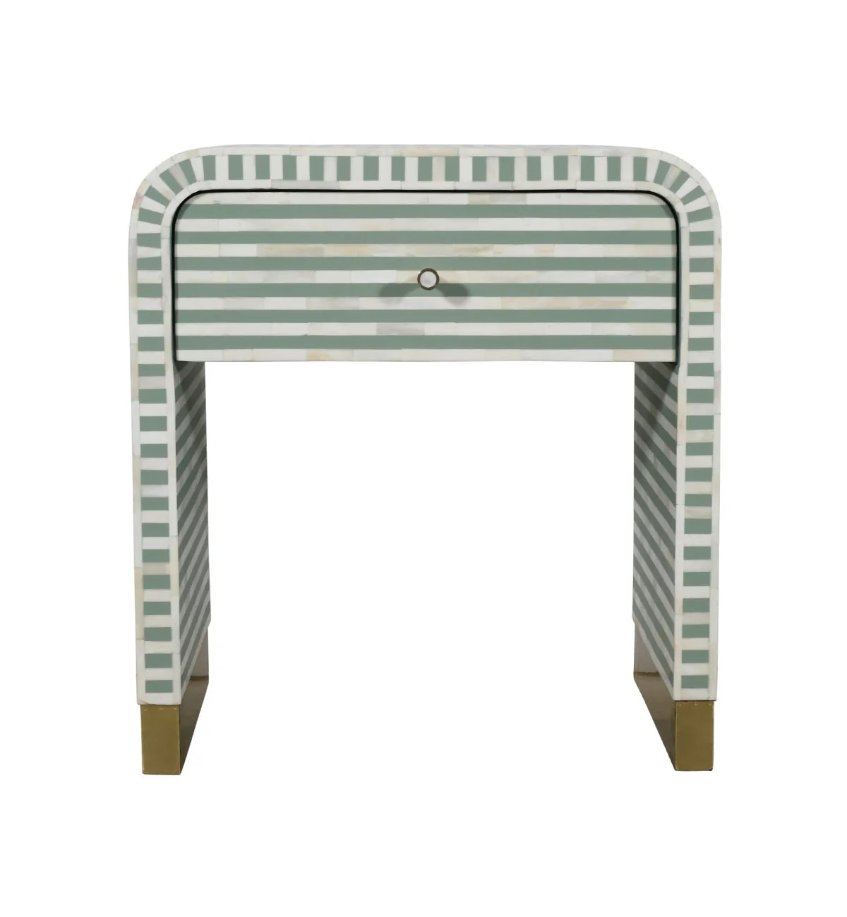 Striped Bedside Drawer | طاولة جانبية مخططة