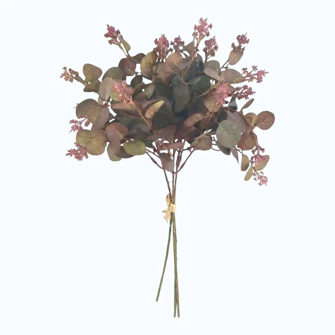 Faux Flowering Eucalyptus Bundle