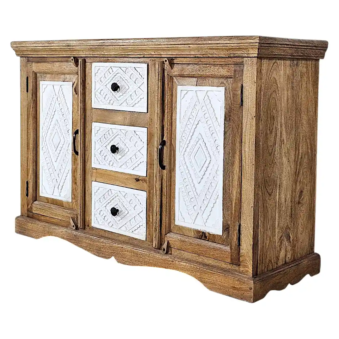 The Medina Soliman Sandblasted Credenza