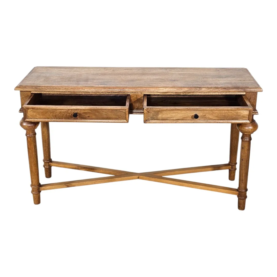 The Baluster Heritage Two-Drawer Console Table