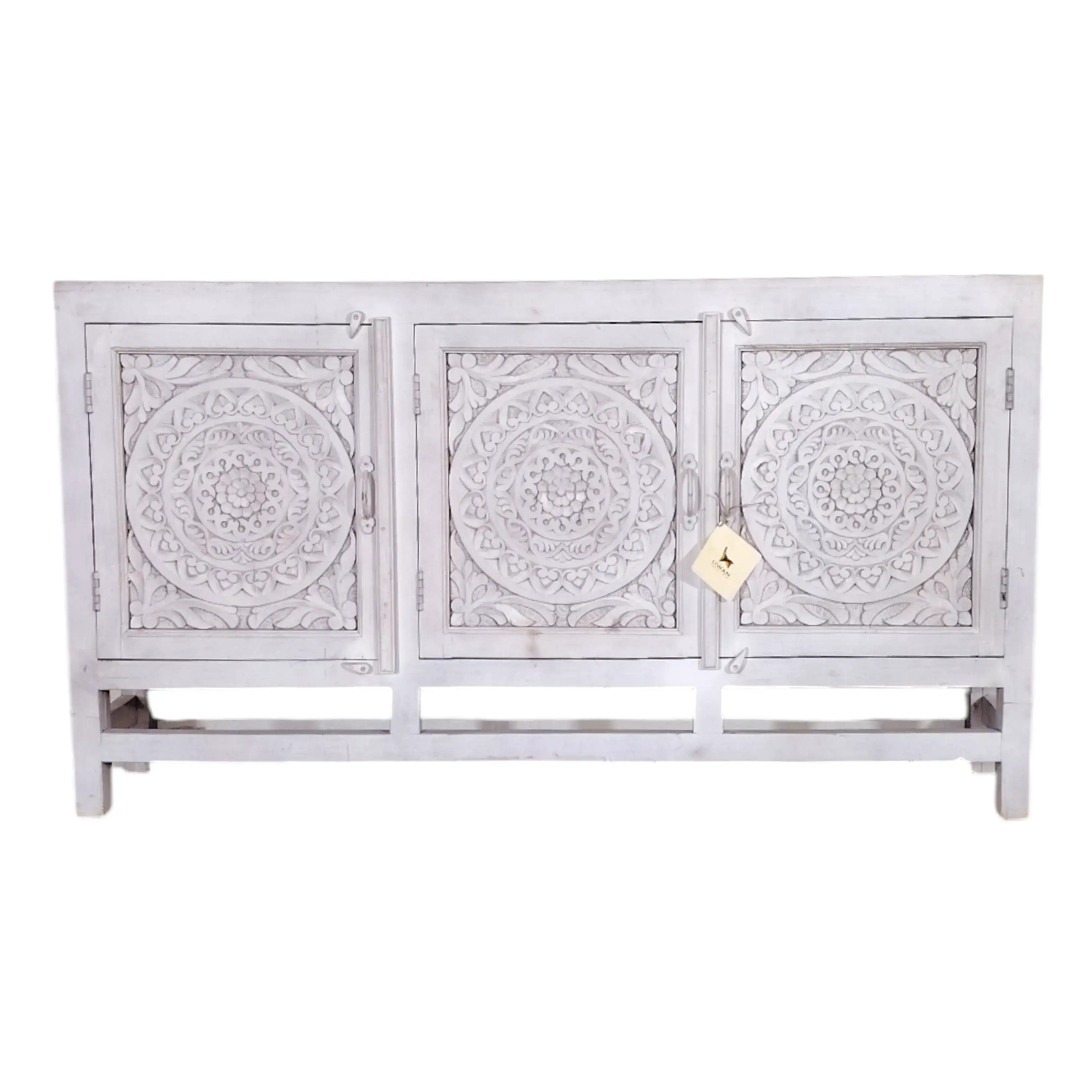 ZARA Hand-Carved Sideboard white