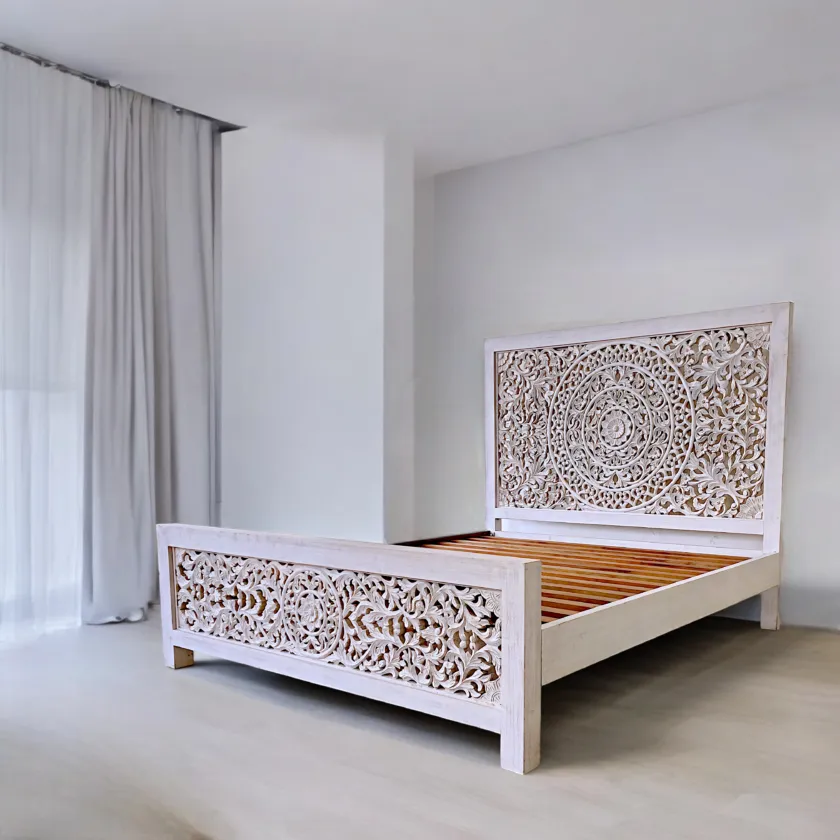 The Carved Sanctuary Bed