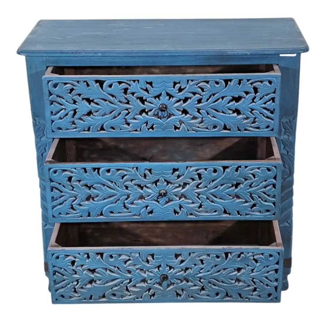 The Marrakesh Hand-Carved 3-Drawer Dresser